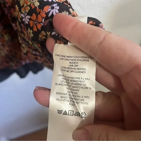 𝅺FREE People Bonnie Floral Mini Dress Size S - Picture 11 of 12